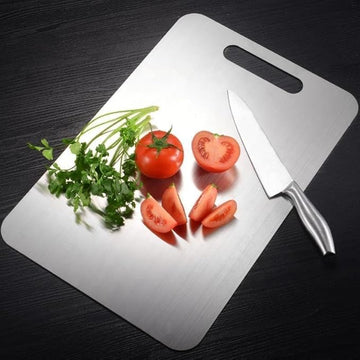 Steel Chopping Board Heavy Duty Non-Slip for Kitchen | Stainless Steel Cutting Board for Vegetables