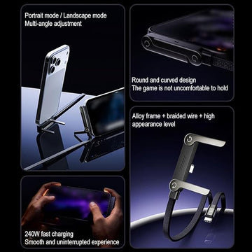 Invisible Holder Charger Cable with Stand